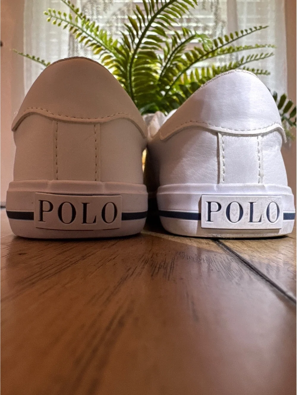 Polo Ralph Lauren Boys White Hook & Loop Sneakers Size 3